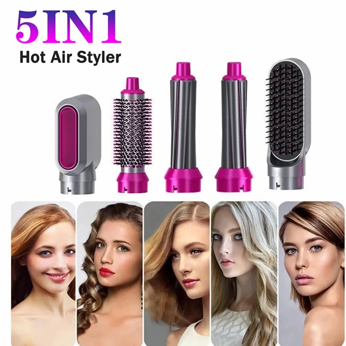 5 IN 1 Hair Straightener Brush