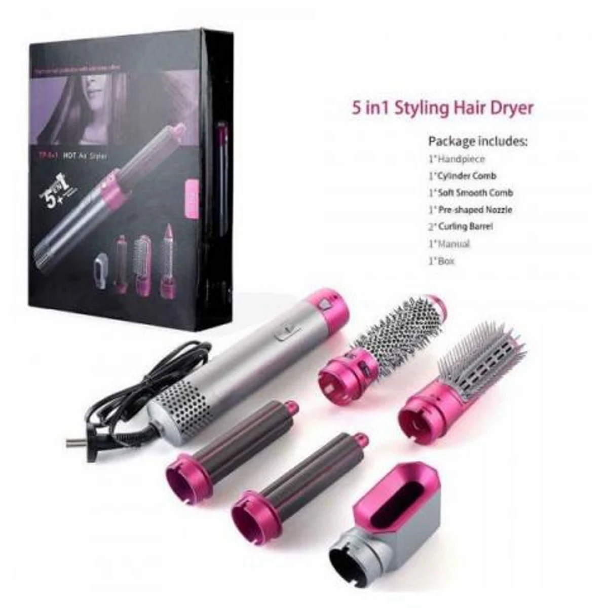 5 IN 1 Hair Straightener Brush