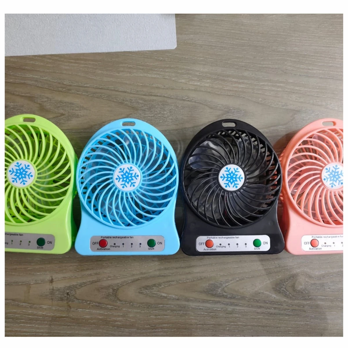 RECHARGEABLE MINI FAN WITH LIGHT