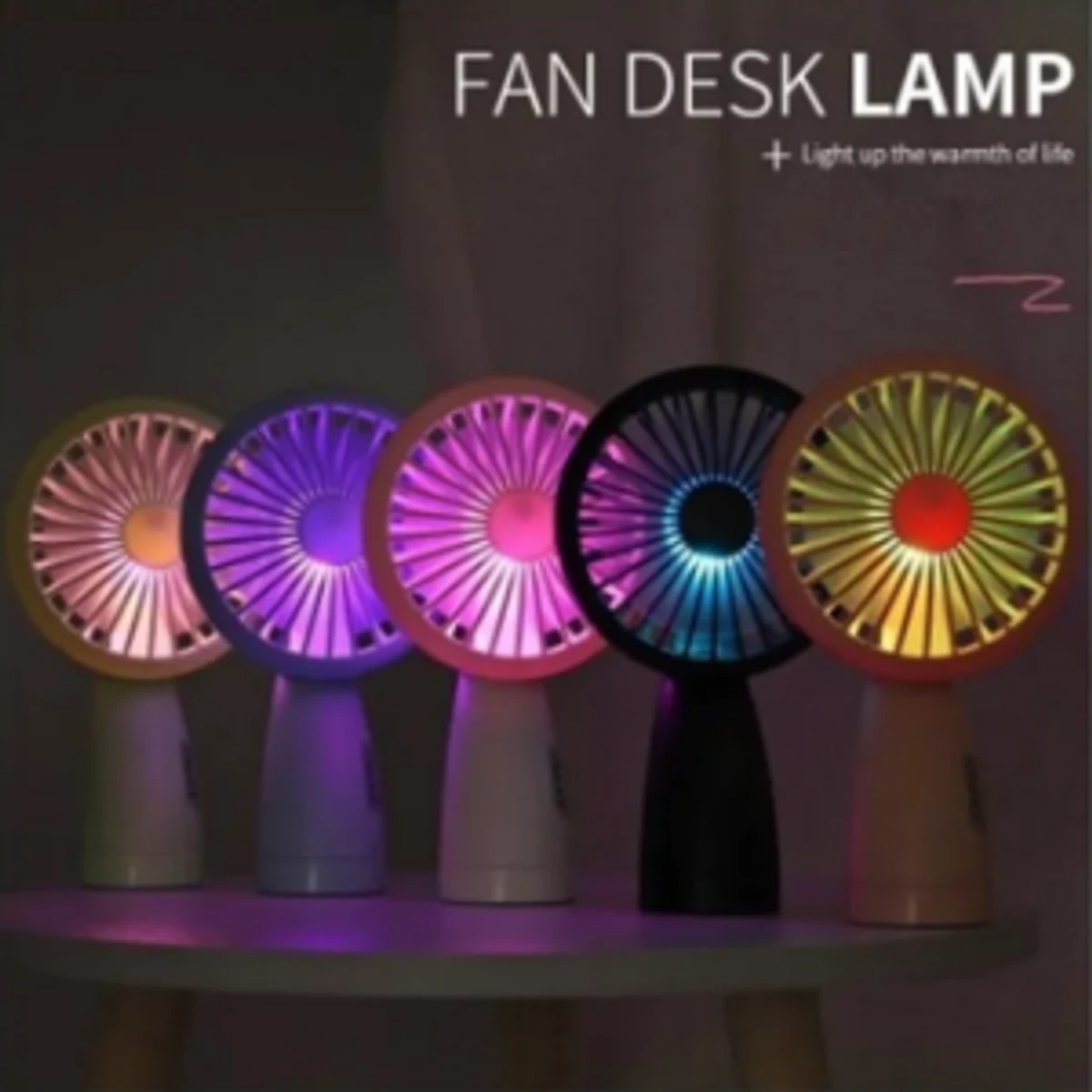 Mini USB Rechargeable Portable LED Lighting Fan