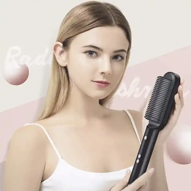 Smart Hair Straightener Brush