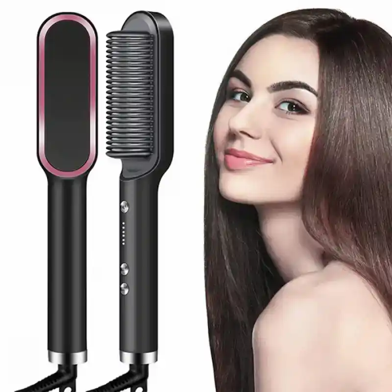 Smart Hair Straightener Brush