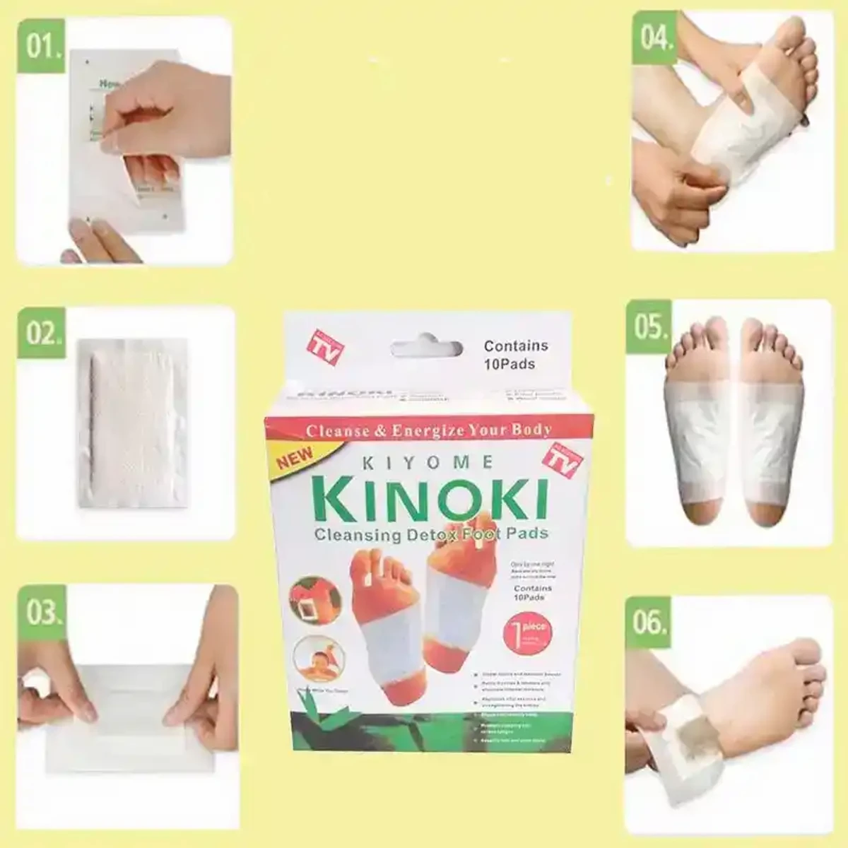 kinoki detox foot pad 3 packet 30 pcs