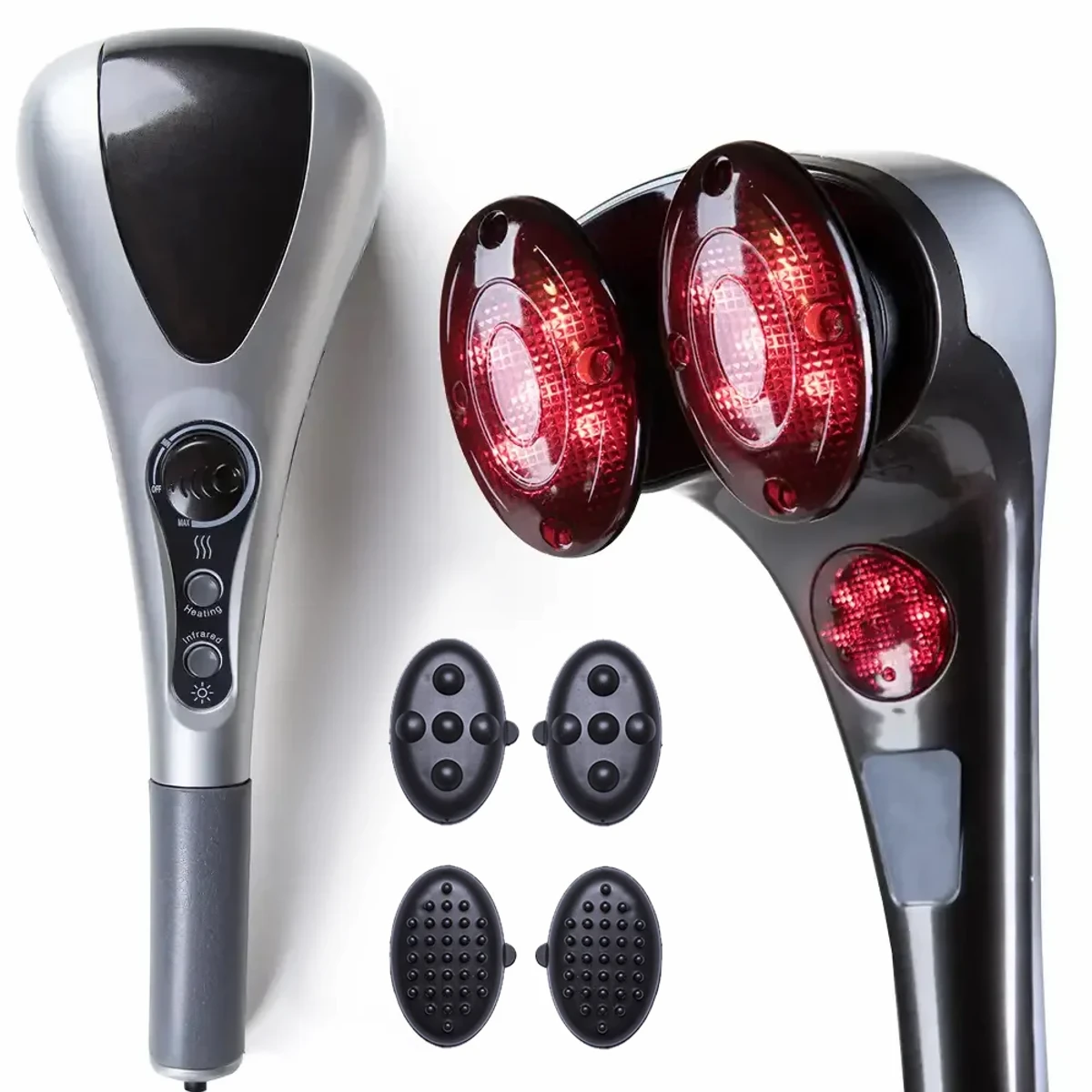 Double Heads Heating Massager