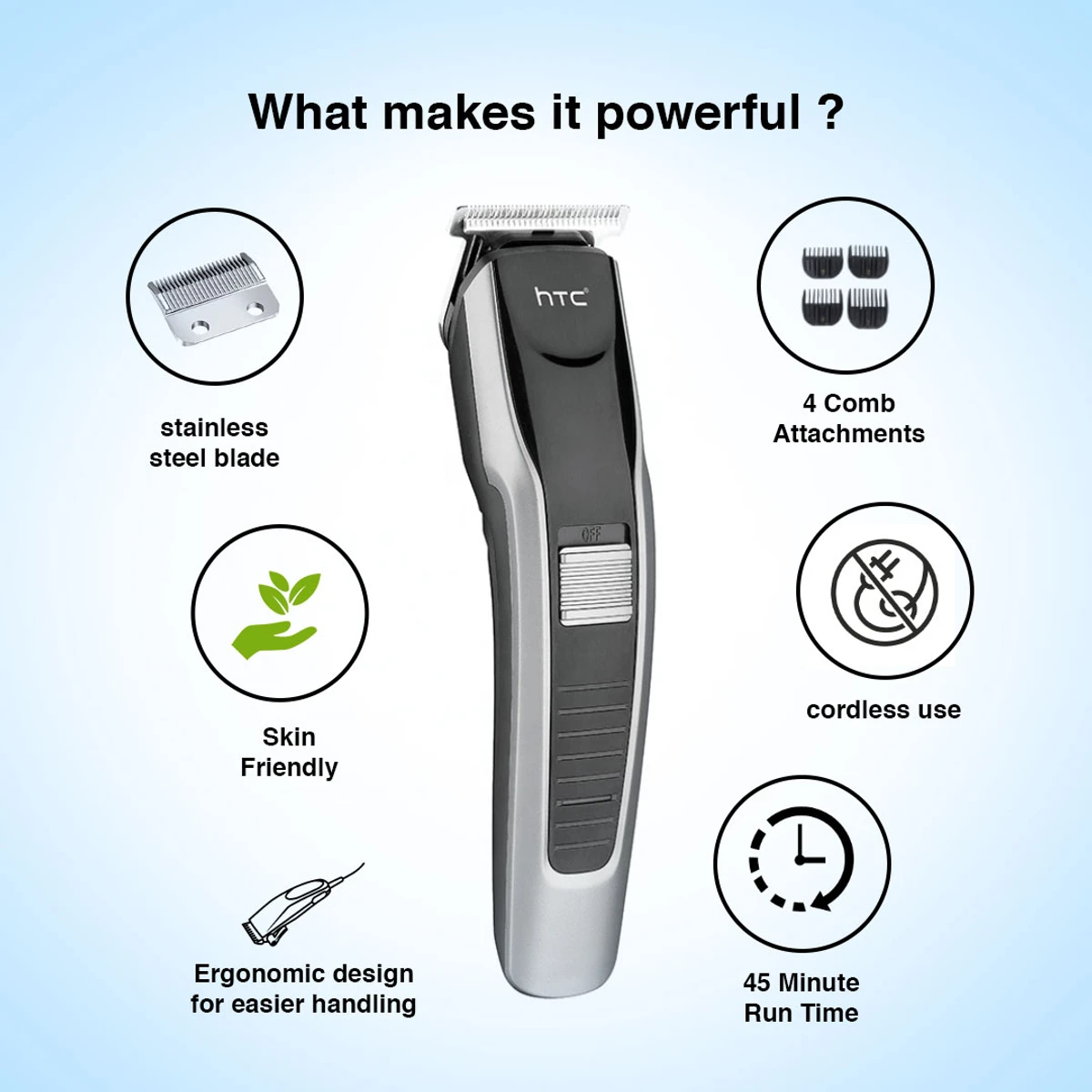 HTC AT-538 Rechargeable Hair Trimmer