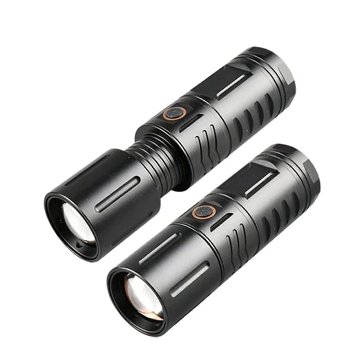 Rechargeable LED Torch Light , Waterproof Strong LED Flashlight With Power Bank